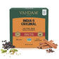 Vahdam, Indias Original Masala Chai Tea Bags (15 Count) Non Gmo, Gluten Free, No Added Flavoring | Blended W/Savory Exotic Spices | Individually Wrapped Pyramid Tea Bags | Direct From Source