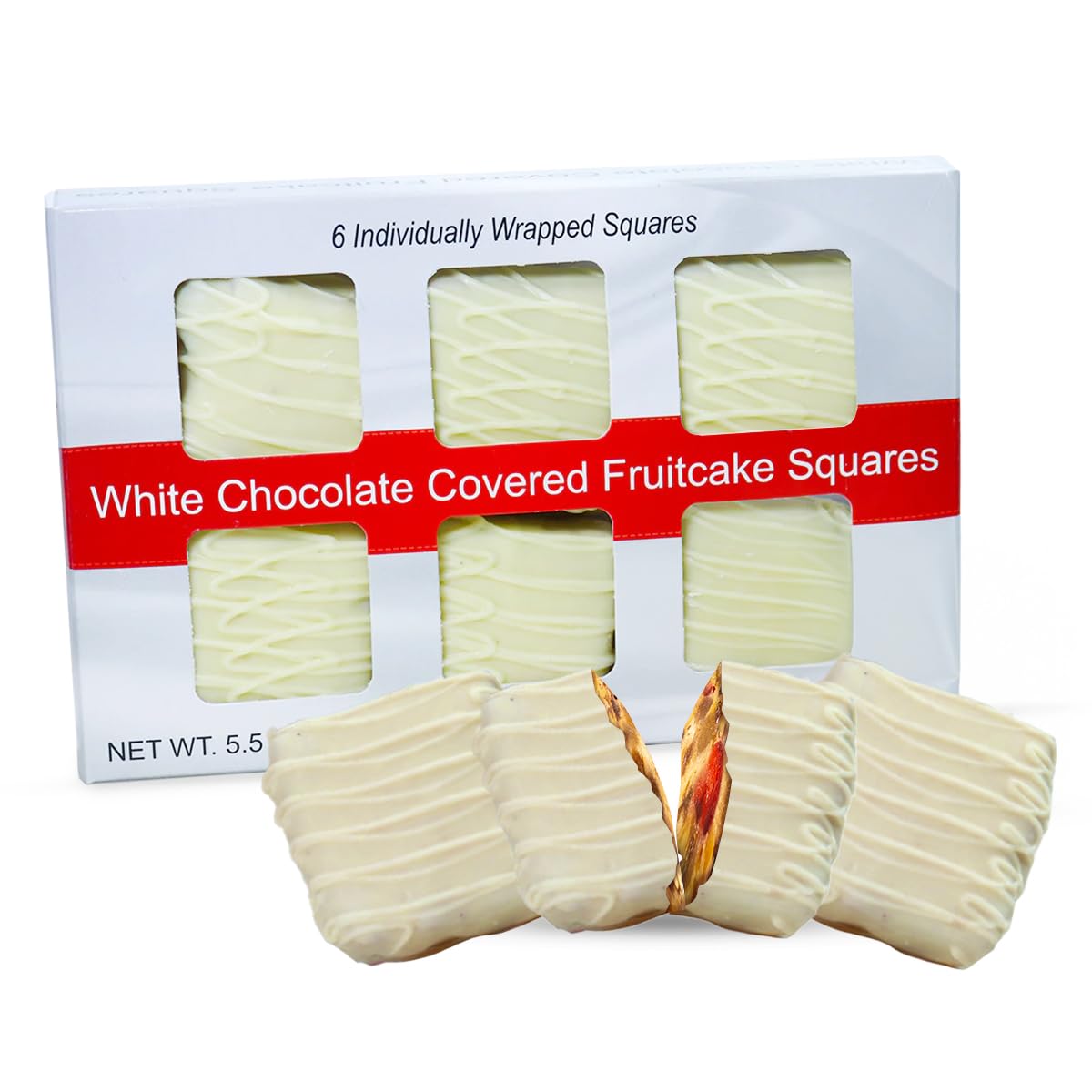 Beatrice Bakery Co GrandmaS Oriflavor Blendal Individually Wrapped Fruitcake Slices  Real Fruit And Nuts Freshly Made  Flavor Blend  Flavor Blend And Flavor Blend Fruitcake  Est. 1917 (5.5 Ounce Box  White Chocolate)