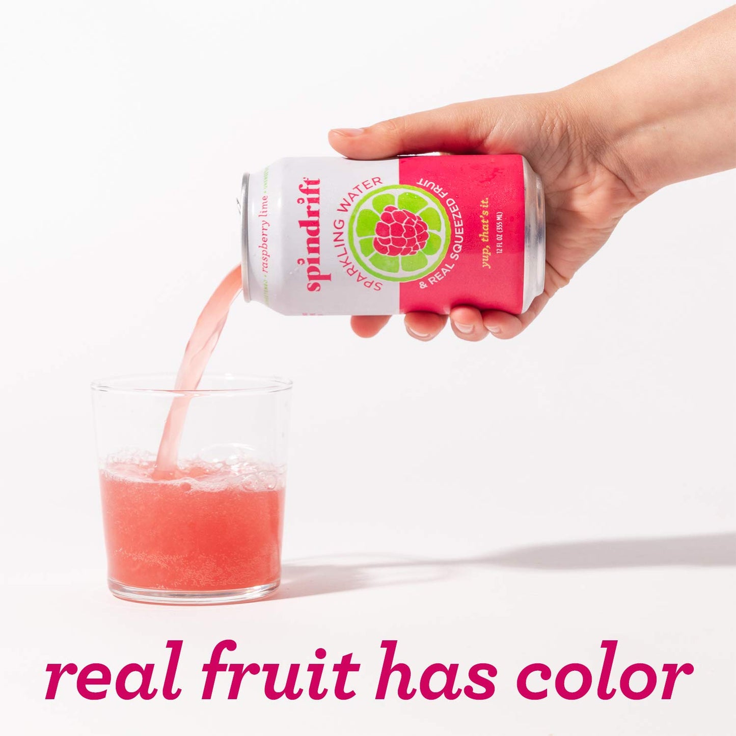 Spindrift Raspberry Lime Sparkling Water  12 Fl. Oz. Cans (Pack of 8)