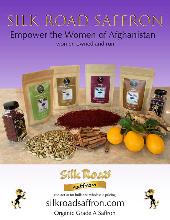 Organic Premium Grade A Afghan Saffron, Ranked #1 In The World, From Our Farm To Your Kitchen Premium Grade Saffron Spice For Pa
