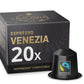 REAL COFFEE Strong Espresso Variety Pack | 100 Bold Aluminum Capsules | 6 Intense Italian Flavors | 100% Nespresso Compatible