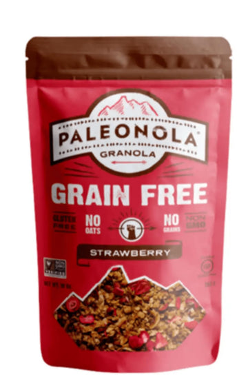 Paleonola – Grain Free Granola Strawberry Flavor – Non-Gmo, Grain, Soy, Gluten, Dairy Free – Low Carb Protein Snack For A Healthy Breakfast