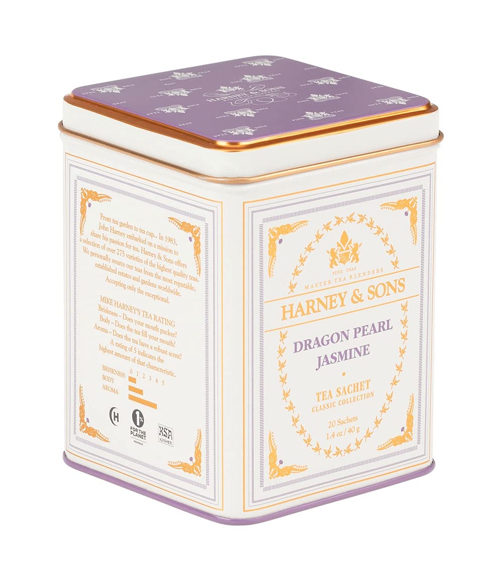 Harney & Sons Dragon Pearl Jasmine Tea, 20 Count(Pack Of 1)
