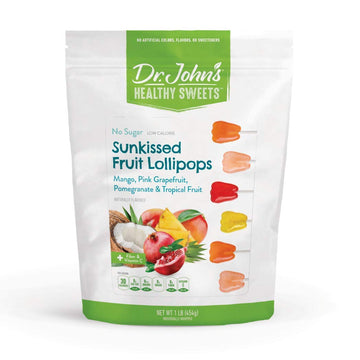 Dr. Johns Sugar Free Candy, Healthy Lollipops With Zero Sugar, Low Calorie Snacks, Keto Friendly Hard Candy Sweets, Sunkissed Fr