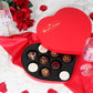 Gourmet Cookies - Elegant Heart-Shaped Dark Chocolate Covered Cookie Gift Box - Handcrafted Gourmet Treats For Anniversaries, An