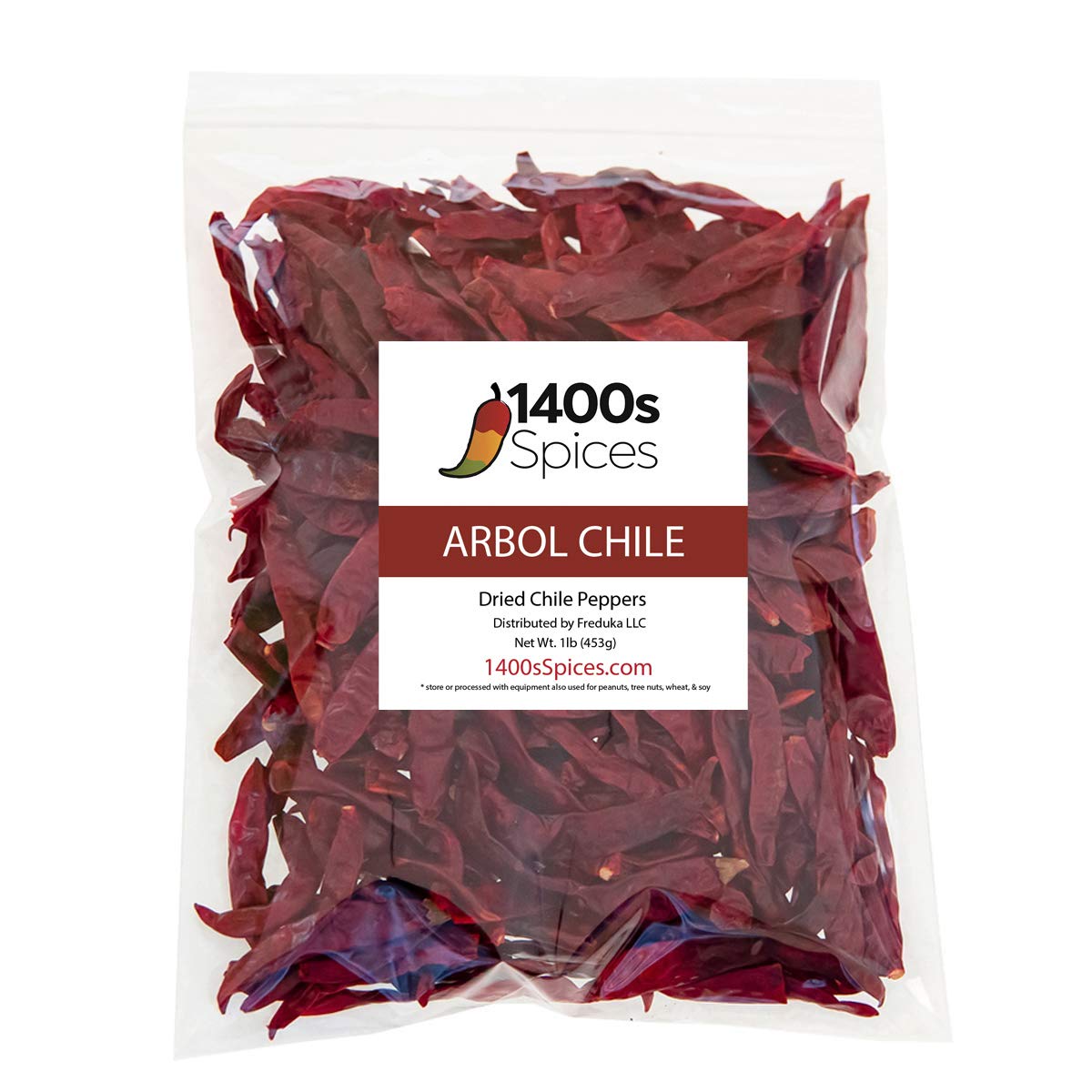 1Lb Chile De Arbol Food Service Size S17. Dried Arbol Whole Chilies Peppers, Chili Seco Pods For Authentic Mexican Food By 1400S