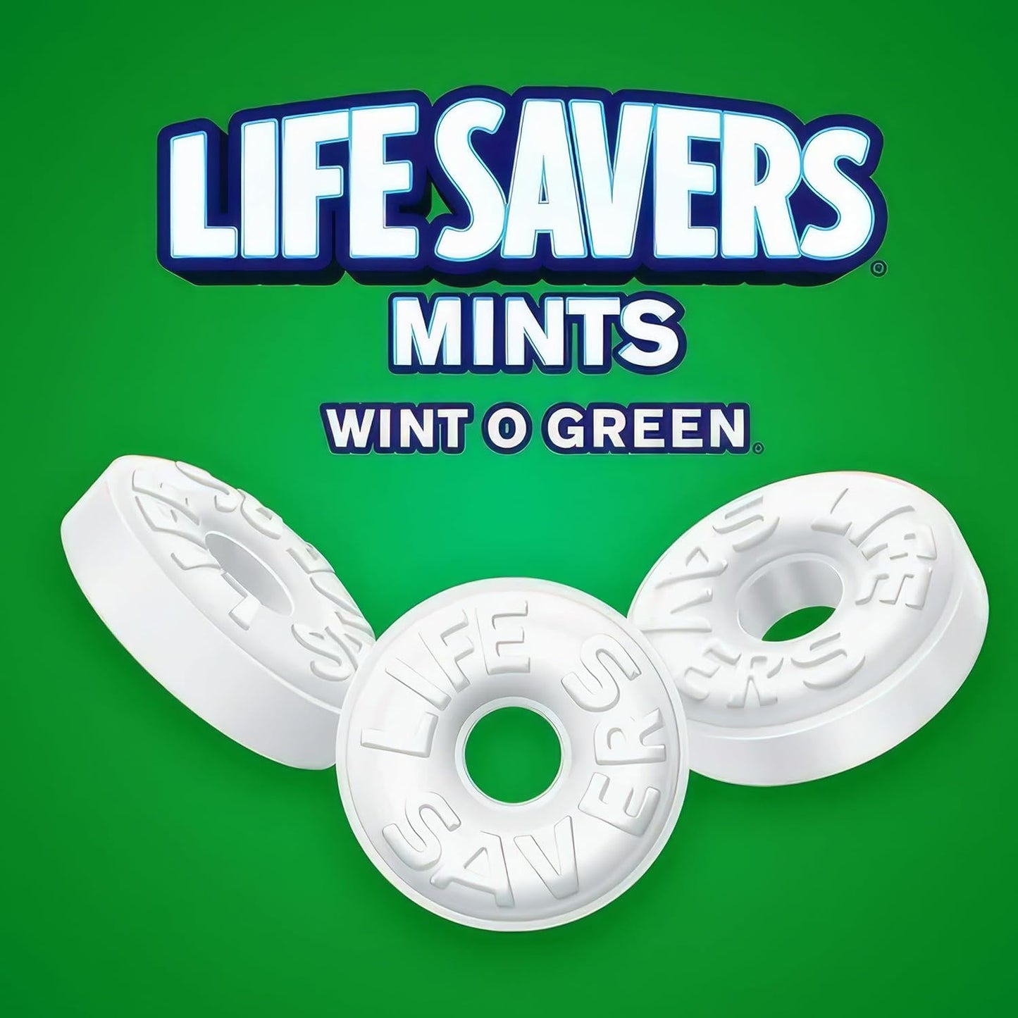 Life Savers Wint O Green Mints - 2lbs of Delicious Wintergreen Mints - Delicious Candy Everyone is Sure to Love - Individually Wrapped