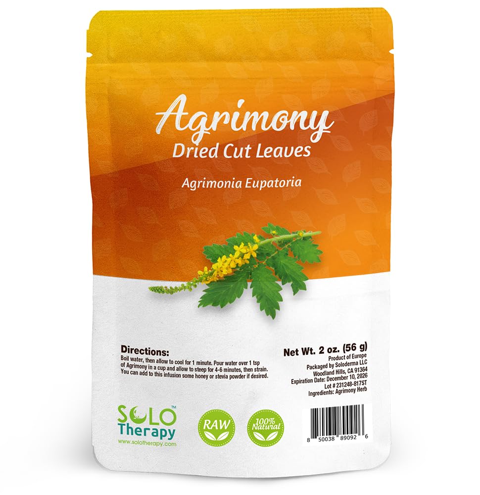 Agrimony Herb Cut And Sifted - 56 Grams - Agrimony Tea - Agrimony Herb Witchcraft - Herbal Tea - Resealable Bag - 56 Grams - Premium Quality (Agrimony Herb)