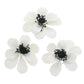 Global Sugar Art Poppy Anemone Sugar Cake Flowers White with Black Center, 3 Count by Chef Alan Tetreault