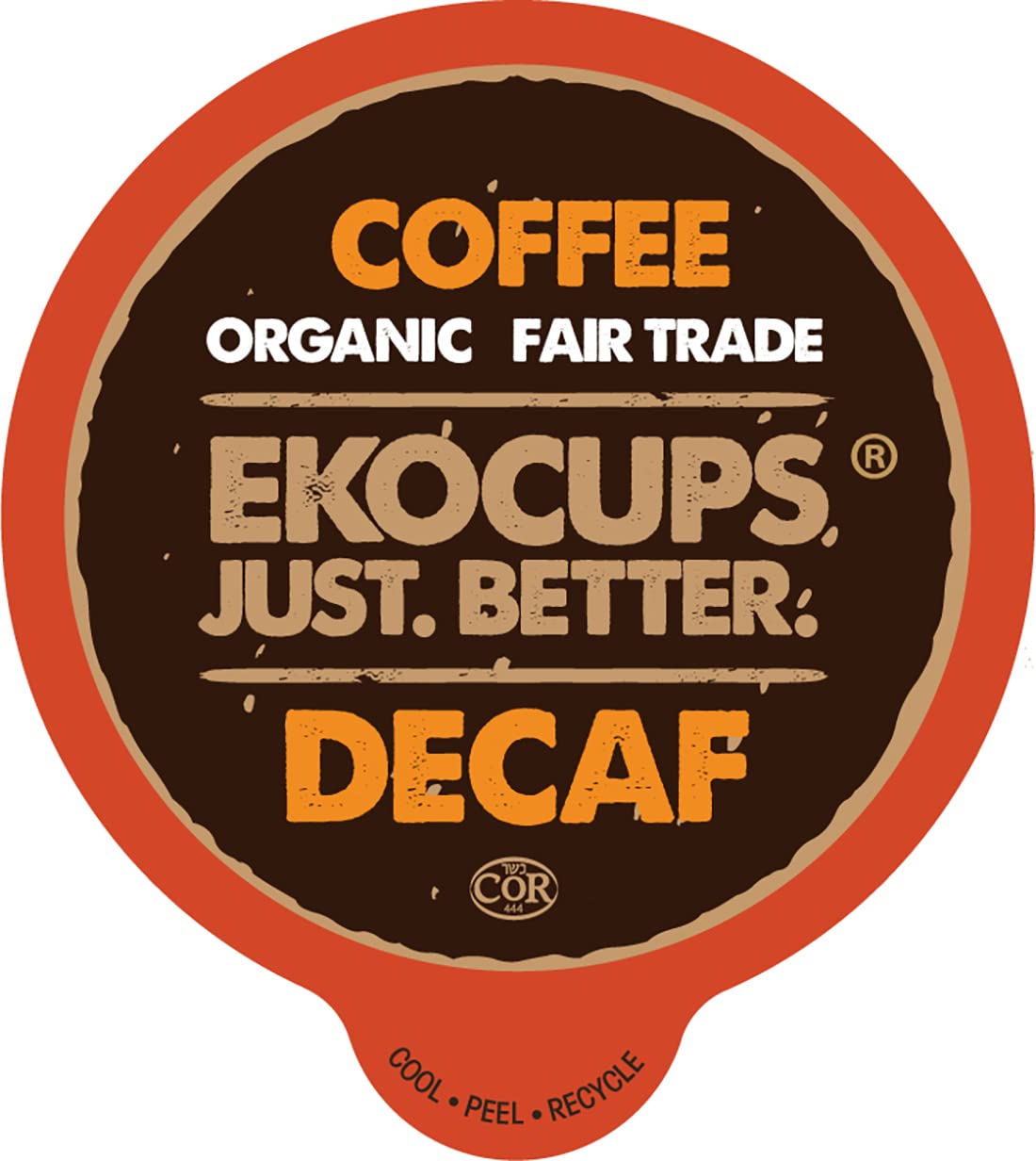 EKOCUPS Organic Swiss Water Decaf Coffee Pods, Fair Trade, 40 Count, for Keurig K Cup Machines