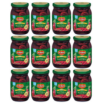 Del Monte Harvest Selects Crinkle Cut Pickled Beets, Ready To Eat Pickled Beets, 12 Pack, 16 Oz Jar