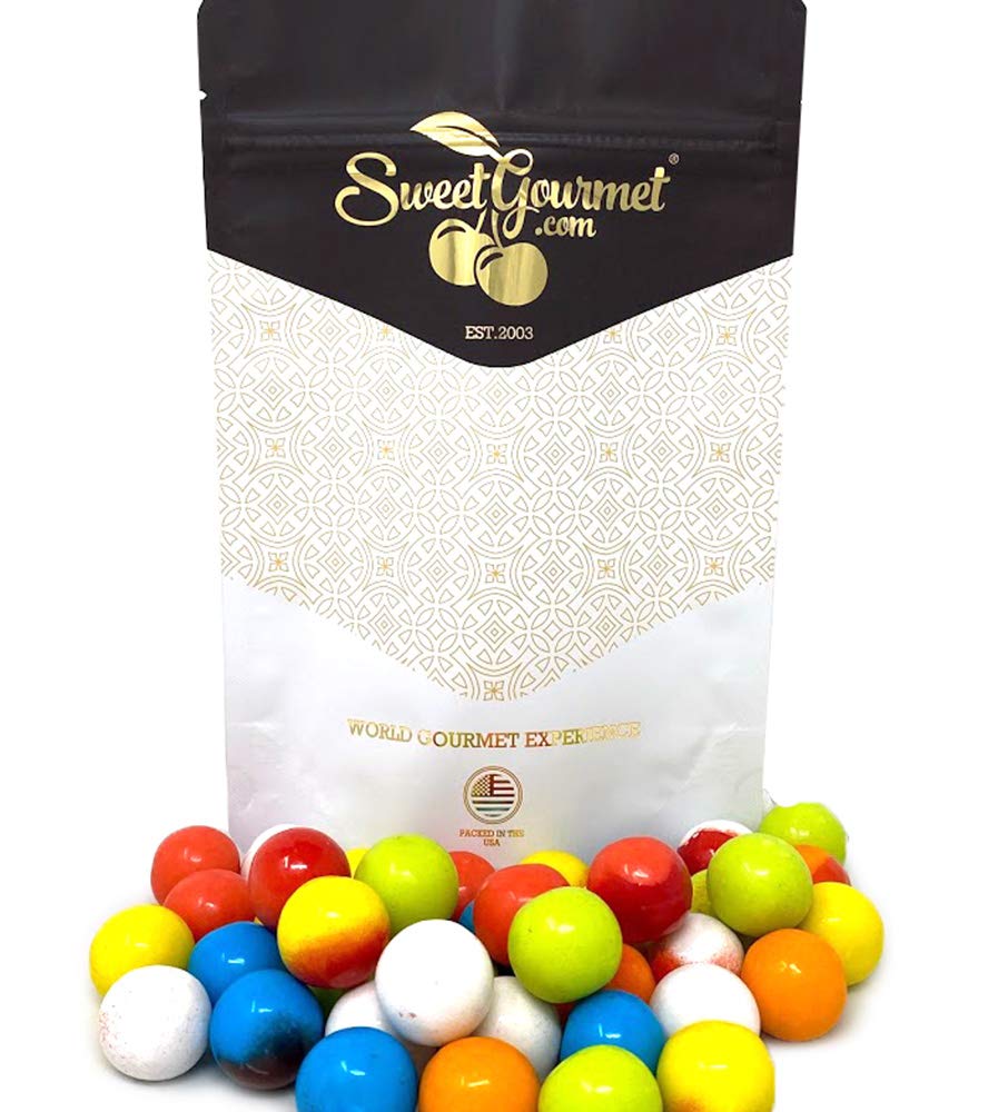 Sweetgourmet Lightning Bolts | Sour Filled Bubble Gum Balls | 2 Pounds