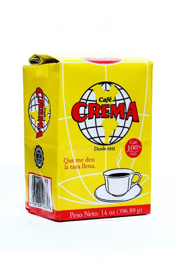 Cafe Crema Ground Puerto Rican Coffee, 14 Ounce Bag (1 Bag)