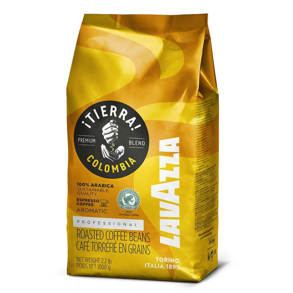 Lavazza ¡TIERRA! Colombia Whole Bean Espresso Coffee, 2.2 Pound, Notes of Tropical Fruit, Model CD-Lavazza Tierra Columbia 1kg