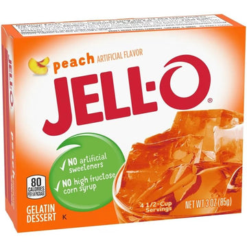 Jell-o, Gelatin Dessert, Peach (Pack of 2)