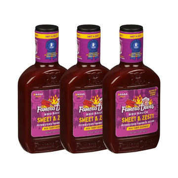 Famous Dave's - 3 pck, Sweet & Zesty BBQ Sauce (60 oz.)