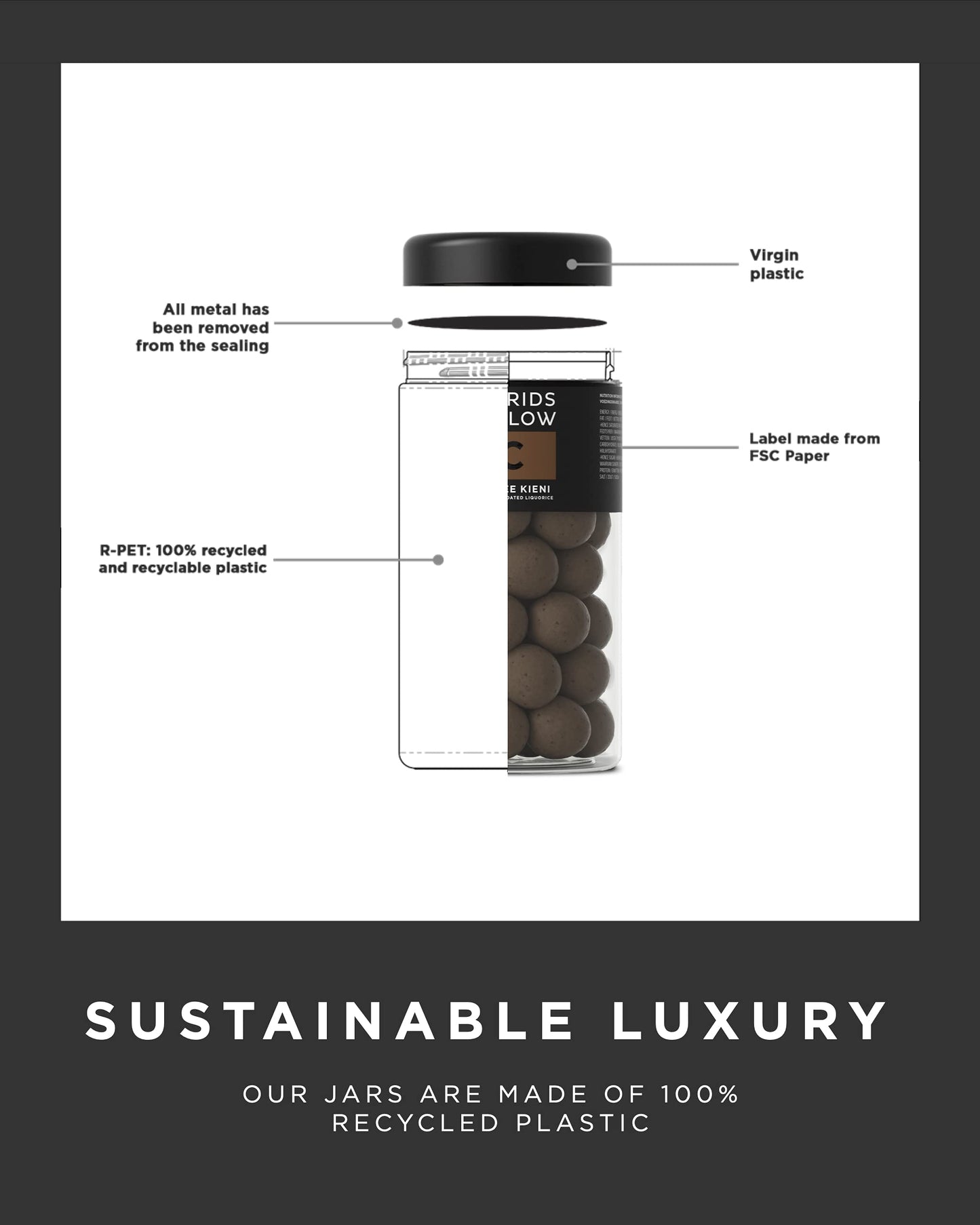 Lakrids By Blow - C - Coffee Kieni - 4.4 Oz - Chocolate Coated Gourmet Licorice - Authentic Scandinavian Candy Produced In Denma