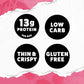 WILDE Himalayan Pink Salt Protein Chips, Thin and Crispy, High Protein, Keto Friendly, Made with Real Ingredients, 1.34oz Bags (