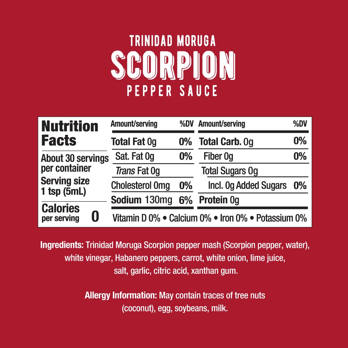 Melindas Scorpion Pepper Hot Sauce - Gourmet Hot Sauce with Trinidad Moruga Pepper, Keto, Vegan - 5oz, 4 Pack