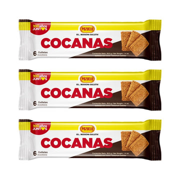 Pozuelo Cocanas Cookies | Coconut Cookies | Fresh & Crunchy | Great Dessert | 5.89 Oz (Pack Of 3)