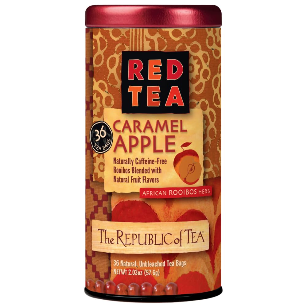 The Republic of Tea Caramel Apple Red Tea, 36-Count, Pack of 1