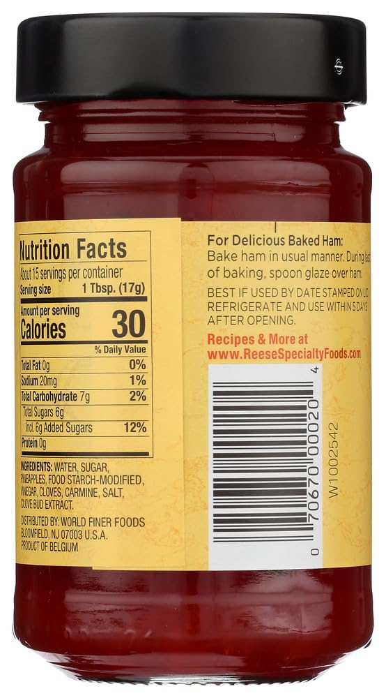 Reese Gourmet Ham Glaze (9 oz Jars) 2 Pack by Reese