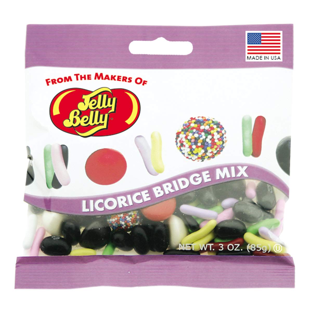 Jelly Belly Licorice Bridge Mix, 3-Oz, 12 Pack