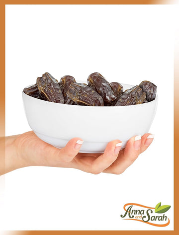 Anna And Sarah 5 Lbs Organic Medjool Dates, Kosher, No Sugar Added Natural Dried Dates In Resealable Bag, 80 Oz