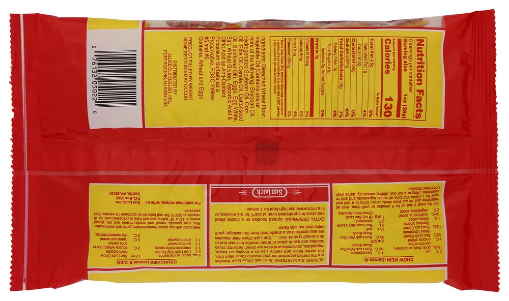 Sun Luck Chow Mein Fried Noodle, 6-Ounce Units (Pack Of 12)
