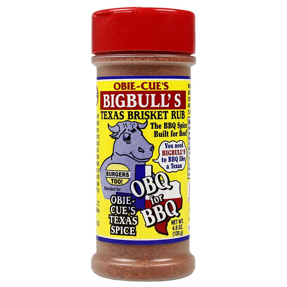 Obie-Cues BigBulls Texas Brisket Rub, The BBQ Spice Built for Beef (4.6 oz)