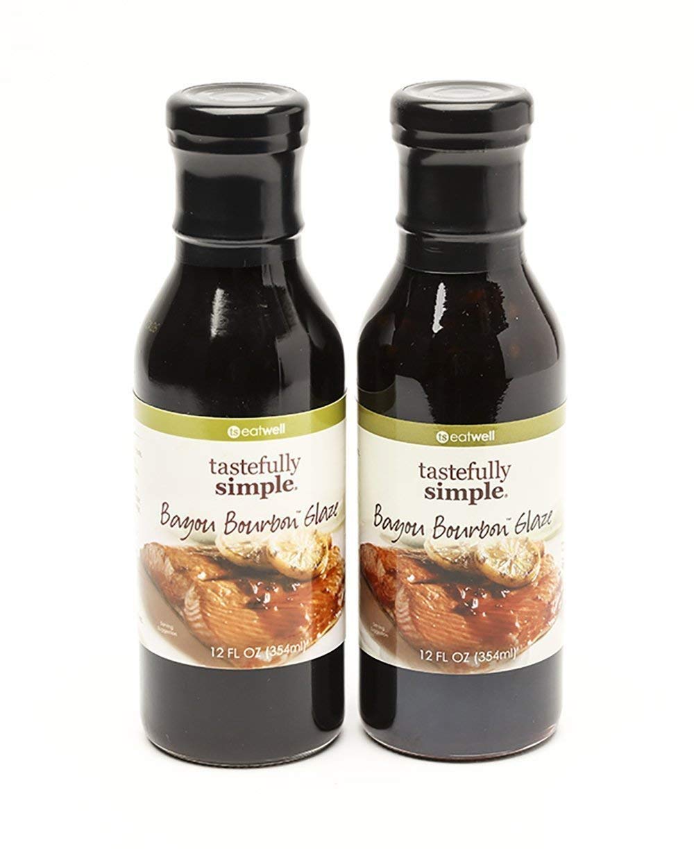 Tastefully Simple Bayou Bourbon Glaze - 12 Fl Oz (Pack of 2)