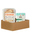 Firehook Cracker Sea Salt 5.5 OZ Bundle with Floss Picks Dental - Artisan Baked Crackers with a Light Crunch Paired with Dental 