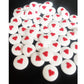Hearts Candy Eyeballs Eye Ball Sweets Cake Cupcake Toppers Cookie Dessert Sprinkles Decorations Birthday Party Supplies 3.4Oz