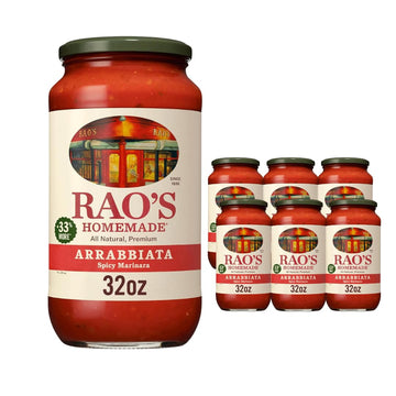 Raos Homemade All Natural Arrabbiata Sauce, 32 Ounce (Pack of 6)