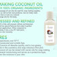 COCONUT OIL 92 DEGREE REFINED BLEACHED 100% PURE COLD PRESSED (16 OZ)