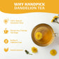 HANDPICK Dandelion Root Tea Bags - Natural Herbal Tea, Caffeine-Free, 100 Count