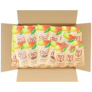 Oso Snacks Dried Mango Bits| Case of 150 bags x 1 Oz | Grab & Go Snack | No Sugar Added | No Preservatives | 100% Fruit | No GMO