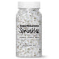 SugarMeLicious Edible Sprinkles for Baking & Decorating, 3oz Bottle, White Alpaca