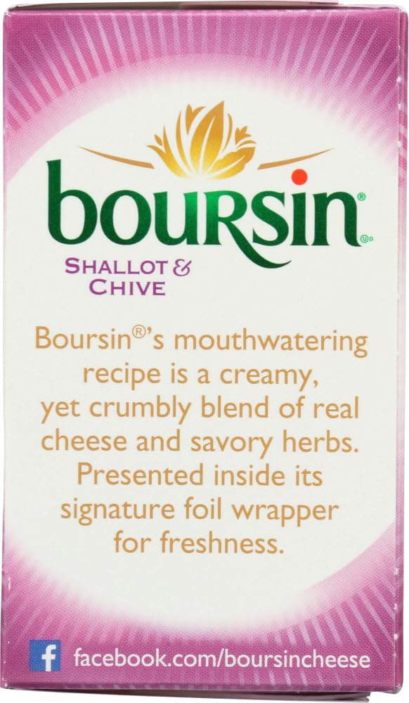 Boursin Shallot and Chive Cheese Spread, 5.2 Ounce -- 6 per case.