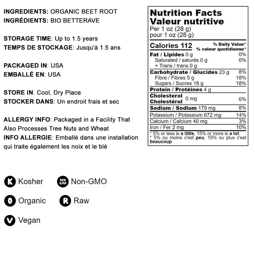 Food To Live Organic Beet Root Powder, 5 Pounds – Non-Gmo, Raw, Kosher, 100% Pure, Vegan Superfood, Bulk, Rich In Iron And Fiber, Great For Juices, Drinks, And Smoothies