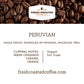 Fresh Roasted Coffee K-Cup Compatible, Organic Peru, Fair Trade, 72 Pods, Brown