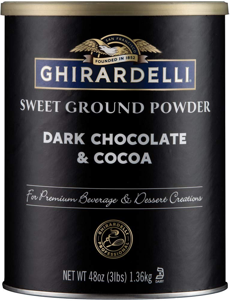 Ghirardelli Dark Chocolate & Cocoa - Sweet Ground Powder, Chocolate, 3 Lb