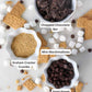 S’Mores Chocolate Chip Cookies- Chunky Soft-Baked Gourmet Cookies With Marshmallow & Chocolate, Egg-Free & Vegetarian, Holiday Dessert & Gift  , 9 Oz