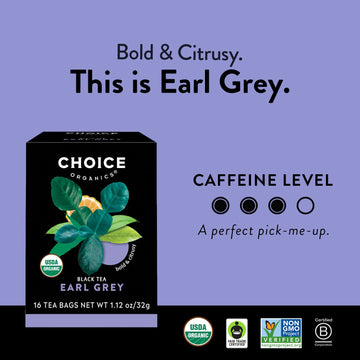 Choice Organics - Favorites Variety Pack Sampler (6 Pack) - Includes Earl Grey, Jasmine Green, Oolong, Rooibos, Cocoa Mint Puerh