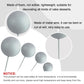 Astaron 20 Pcs Ball Cake Topper Decorations Mini Balloons Cake Topper Sticks Gray Balls Cake Picks Cake Topper Balls Cake Decora