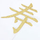 Dalaber Longevity Cake Topper - Happy Birthday Decorations - Chinese Customs Chinese Auspicious Words Birthday Party Decoration,