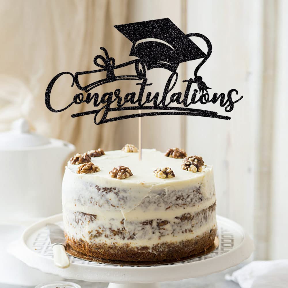 Sodasos Congratulations 2024 Graduation Cake Topper,Congrats Grad Cake Decor - 2024 High School; College;Senior Graduation Party