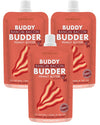 BUDDY BUDDER Bangin Bacon Peanut Butter for Dogs, 3 Pack, 4oz Squeeze Packs