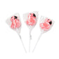 Pink Flamingo Swirl Lollipop Suckers. (12 Individually Wrapped Candies) Party Candy And Favor Supplies