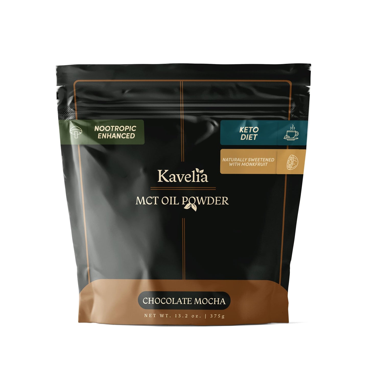 Mct Oil Powder Coffee Creamer - Stevia Free (Regular  Chocolate Mocha)